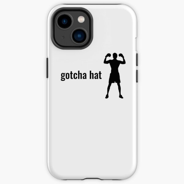 Gotcha Hat - Jake Paul phrase in black text with boxer silhouette iPhone Tough Case RB1306 product Offical jake paul Merch