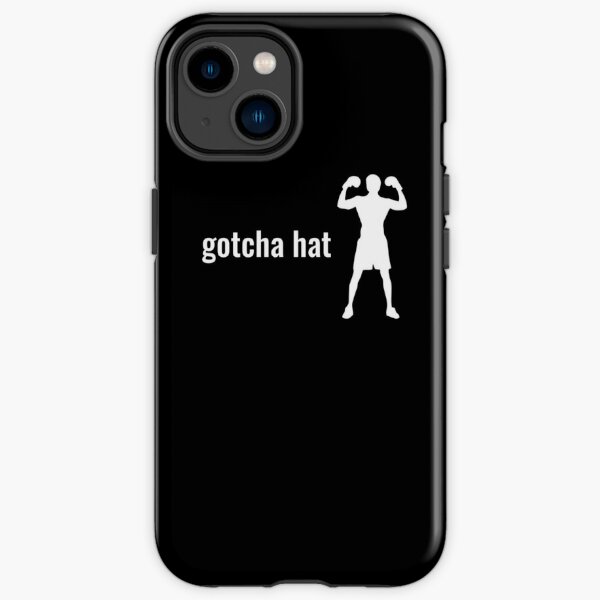 Gotcha Hat - Jake Paul phrase in white text with boxer silhouette iPhone Tough Case RB1306 product Offical jake paul Merch