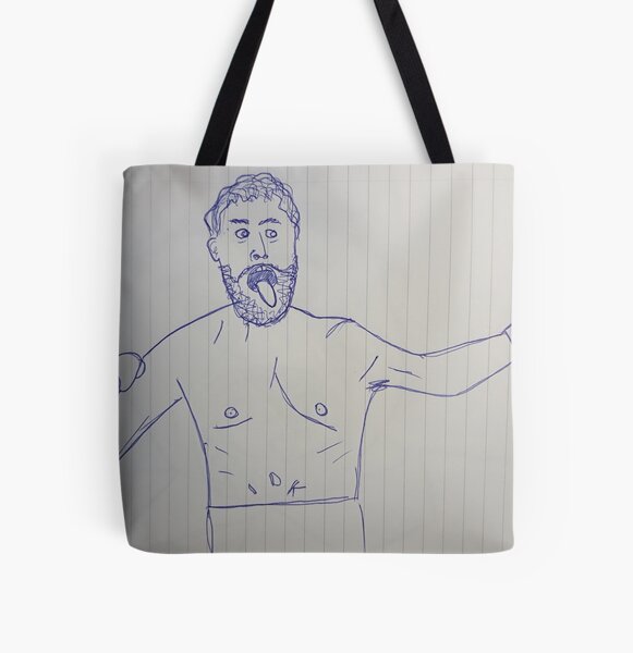 Jake Paul Funny Drawing All Over Print Tote Bag RB1306 product Offical jake paul Merch